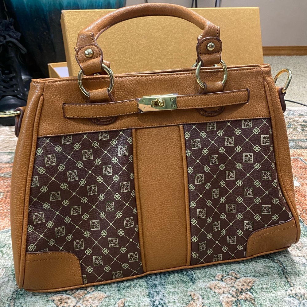 Danbury Mint Designer Jose Hess large handbag